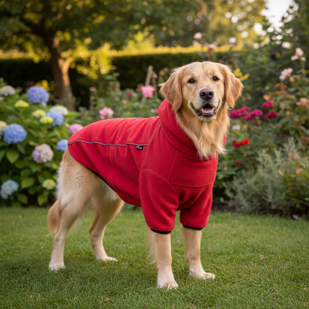 Jack and Vanilla jas voor honden, rood, 50 cm