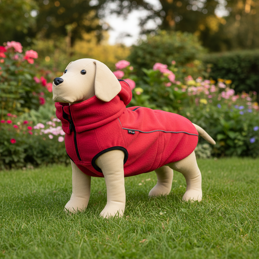 Jack and Vanilla jas voor honden, rood, 60 cm