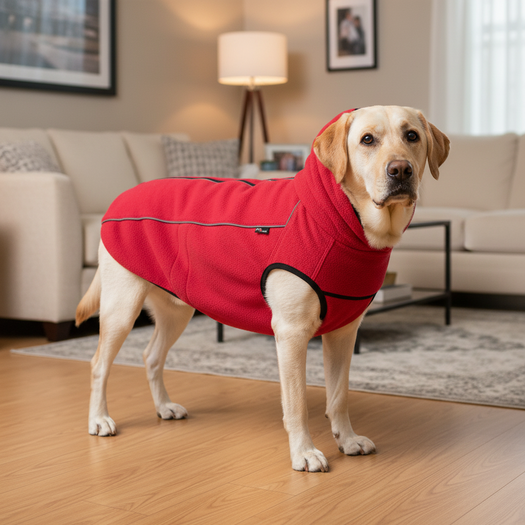 Jack and Vanilla jas voor honden, rood, 60 cm