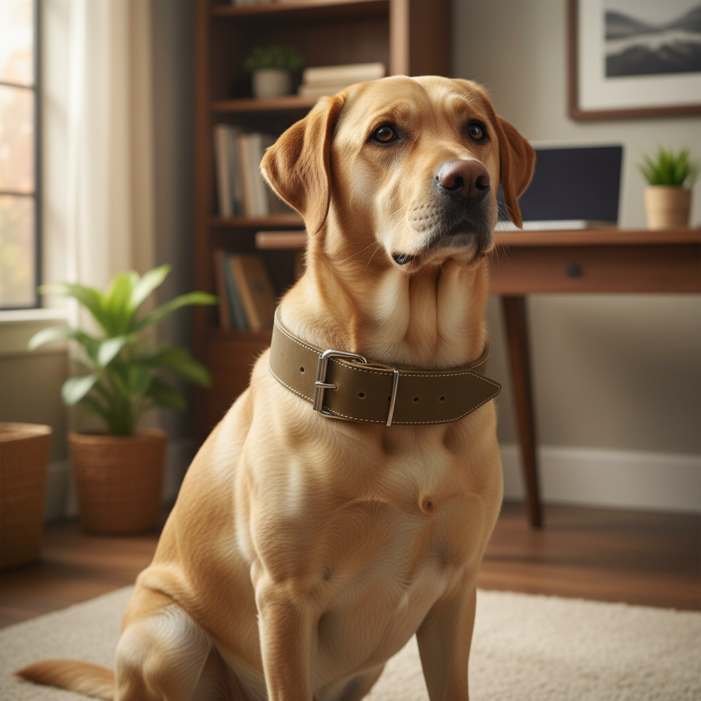 Jack and Vanilla halsband voor honden, groen, 40 cm