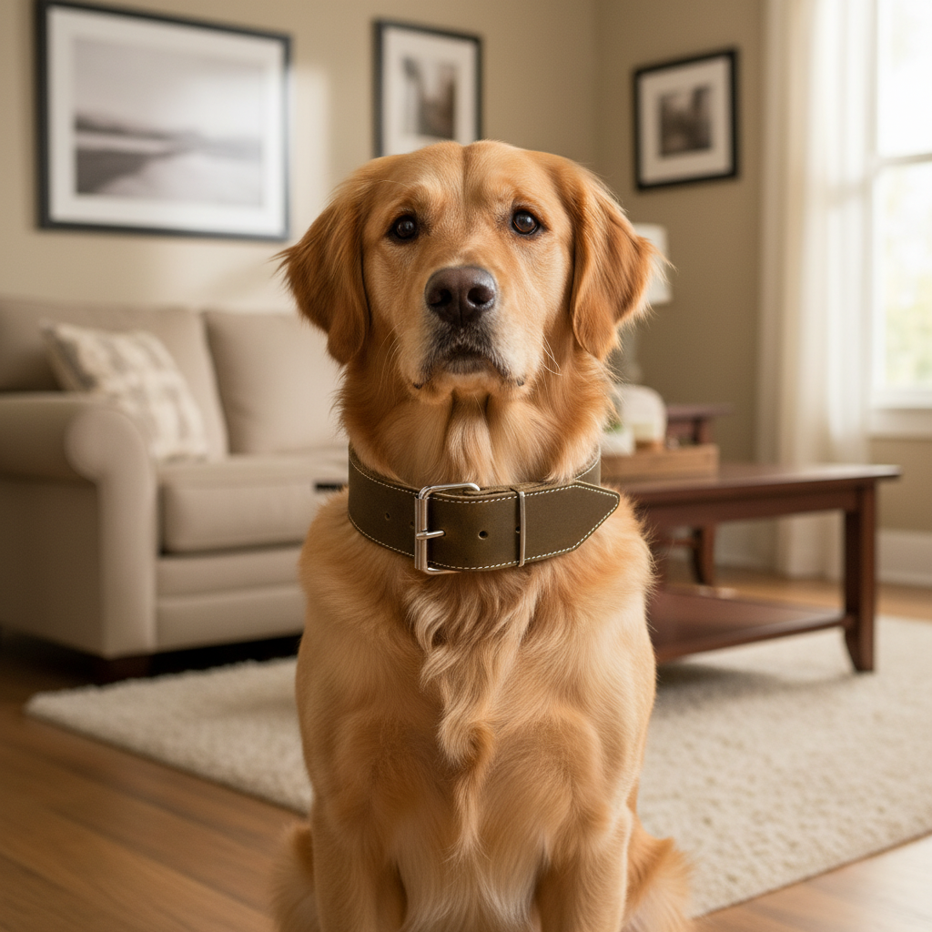 Jack and Vanilla halsband voor honden, groen, 40 cm