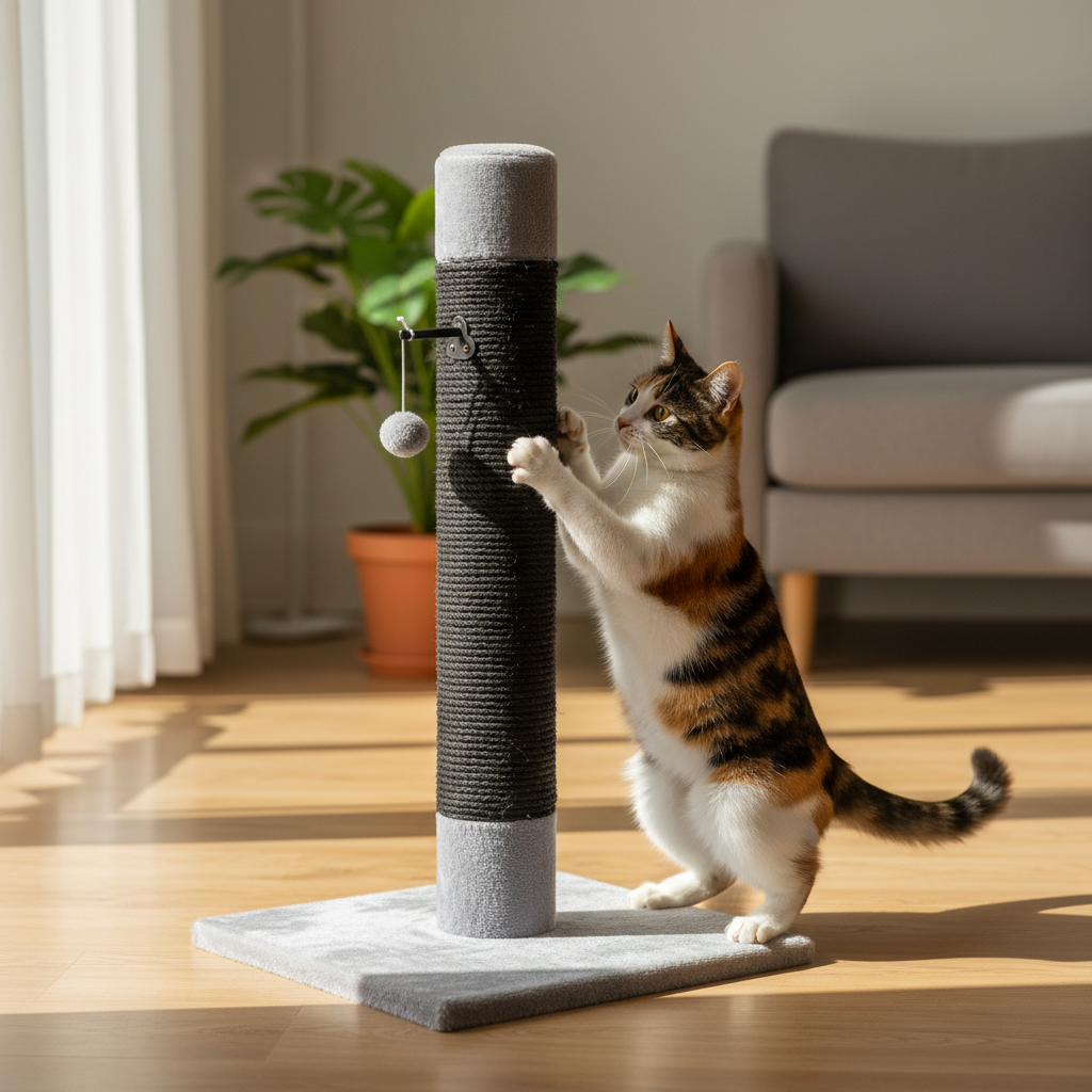 Jack and Vanilla krabpaal voor katten, zwart, 40 cm