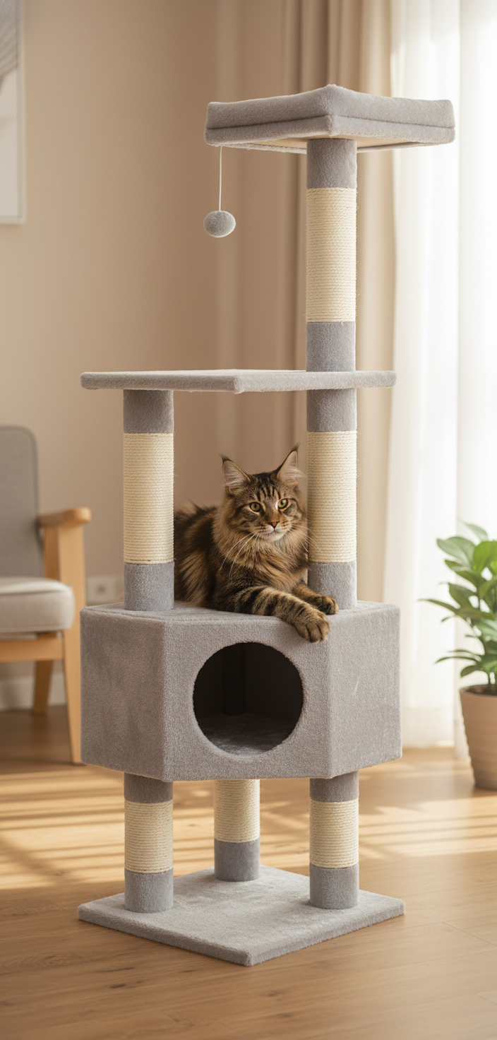 Jack and Vanilla krabpaal voor katten, grijs, 40 cm