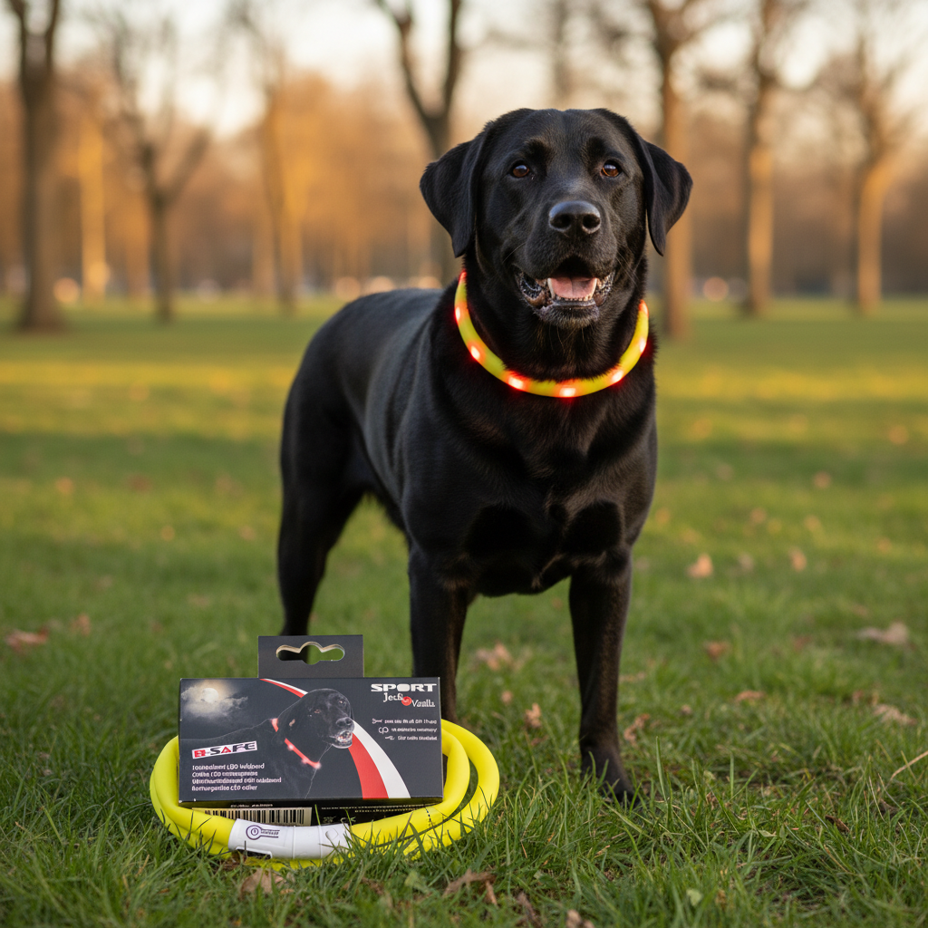 Jack and Vanilla halsband voor honden, geel, 75 cm