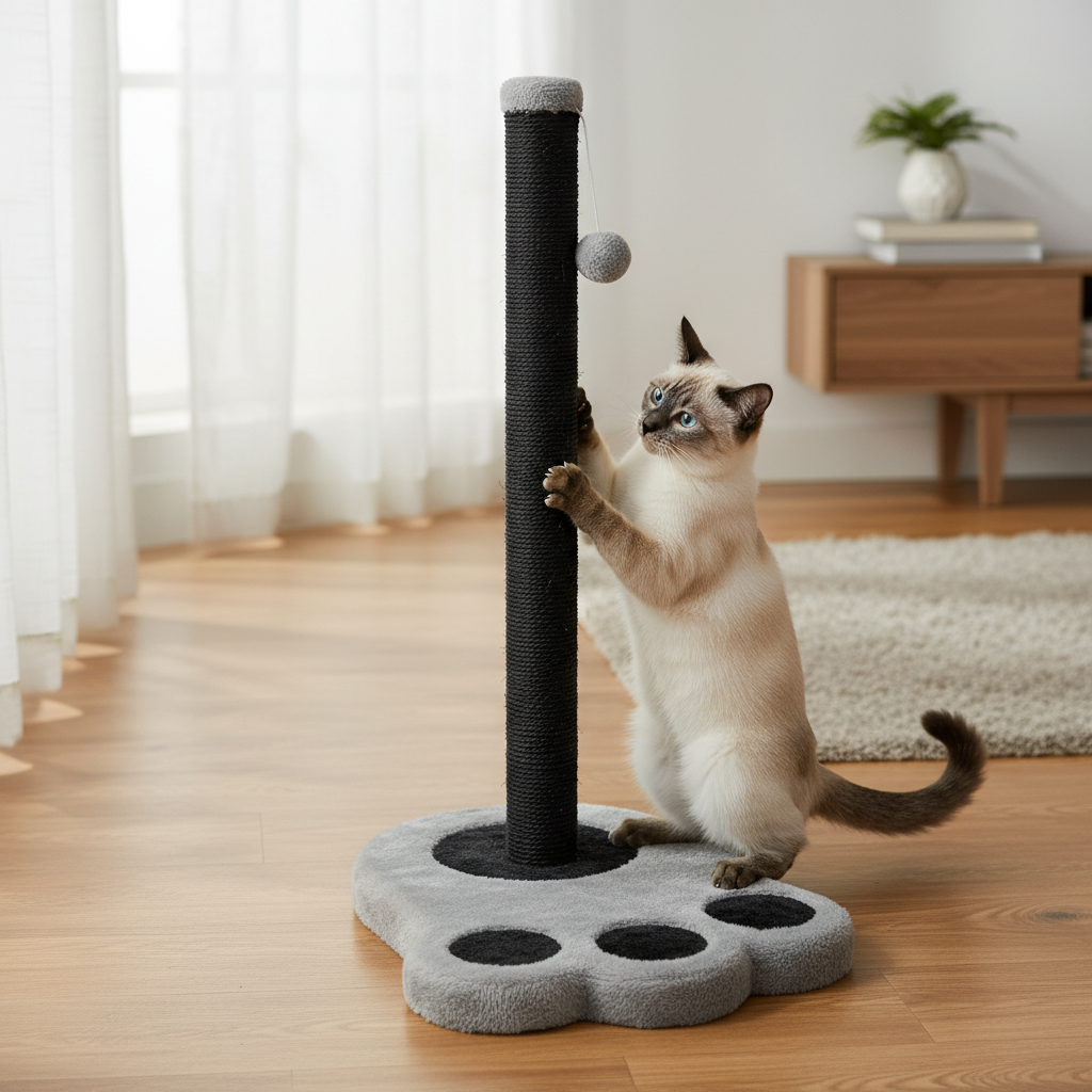 Jack and Vanilla krabpaal voor katten, zwart, 40 cm