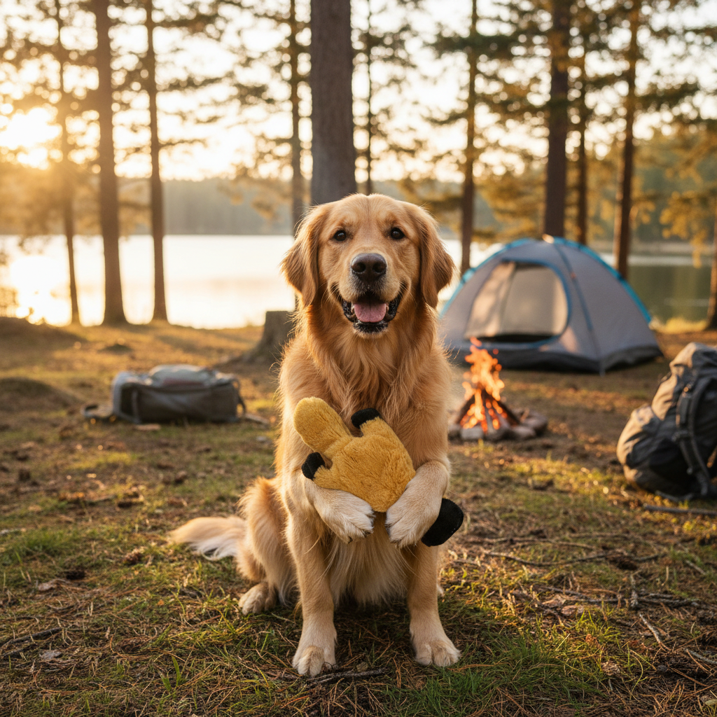 Jack and Vanilla speeltje voor honden, bruin, 20 cm