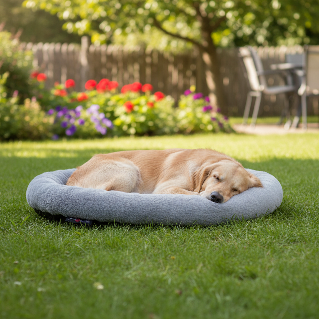 Jack and Vanilla mand voor honden en katten, lichtgrijs, 55 cm