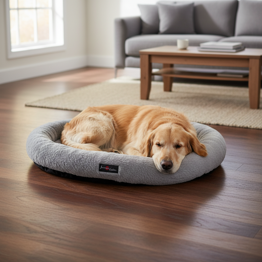 Jack and Vanilla mand voor honden en katten, lichtgrijs, 55 cm