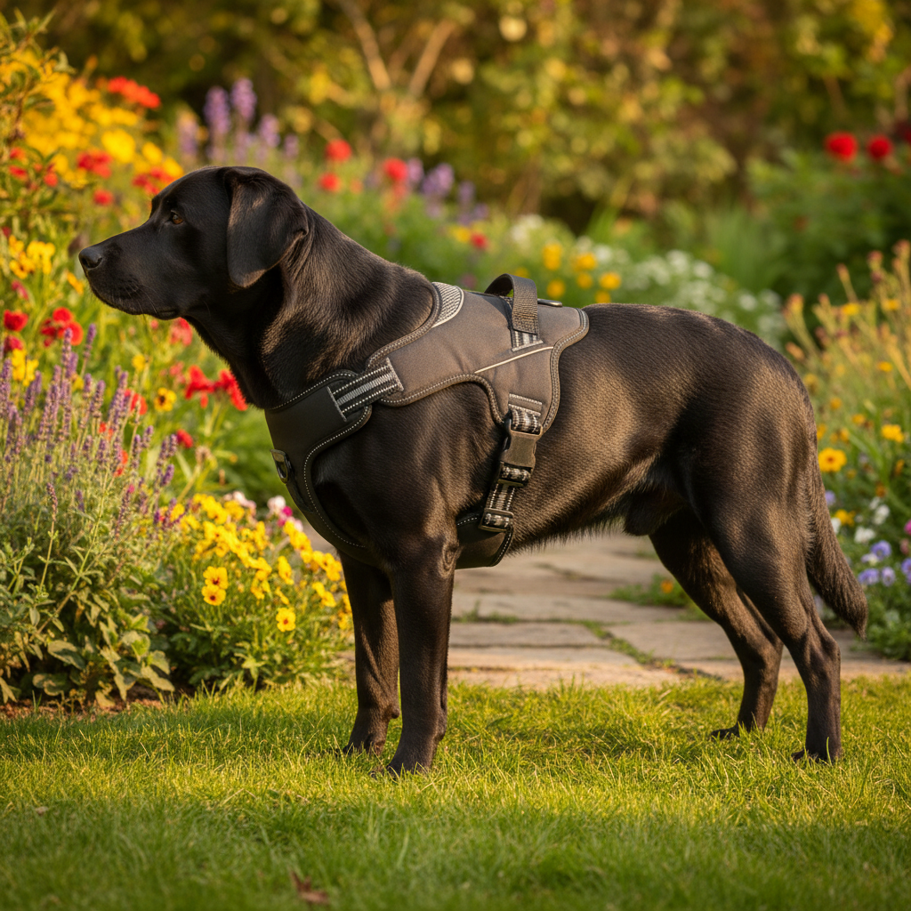 Jack and Vanilla tuigje voor honden, grijs, 55 cm