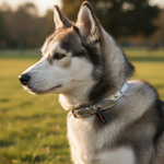 Jack and Vanilla halsband voor honden, zilver, 40 cm