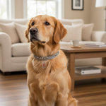 Jack and Vanilla halsband voor honden, zilver, 40 cm