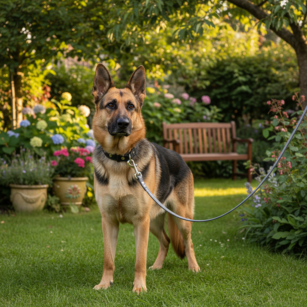 Jack and Vanilla hondenlijn voor honden, zilver, 100 cm