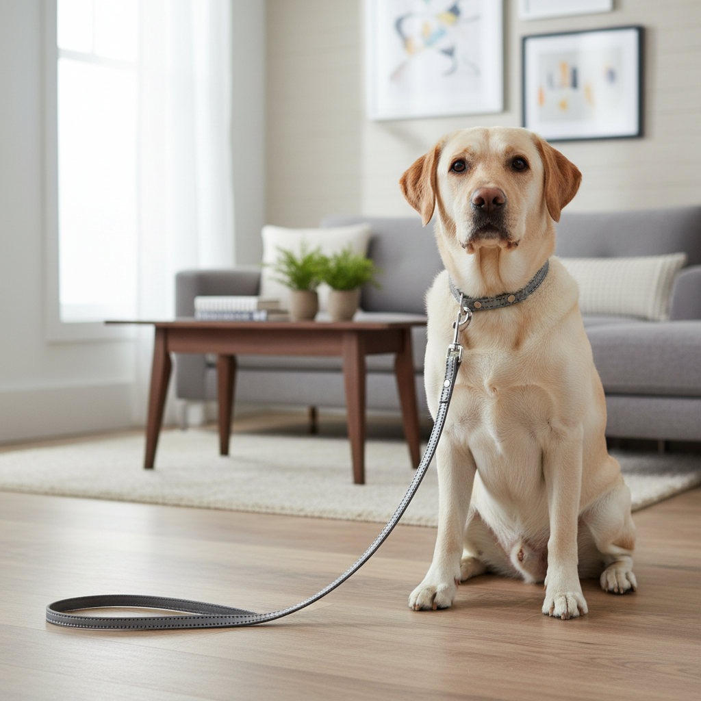 Jack and Vanilla hondenlijn voor honden, zilver, 100 cm