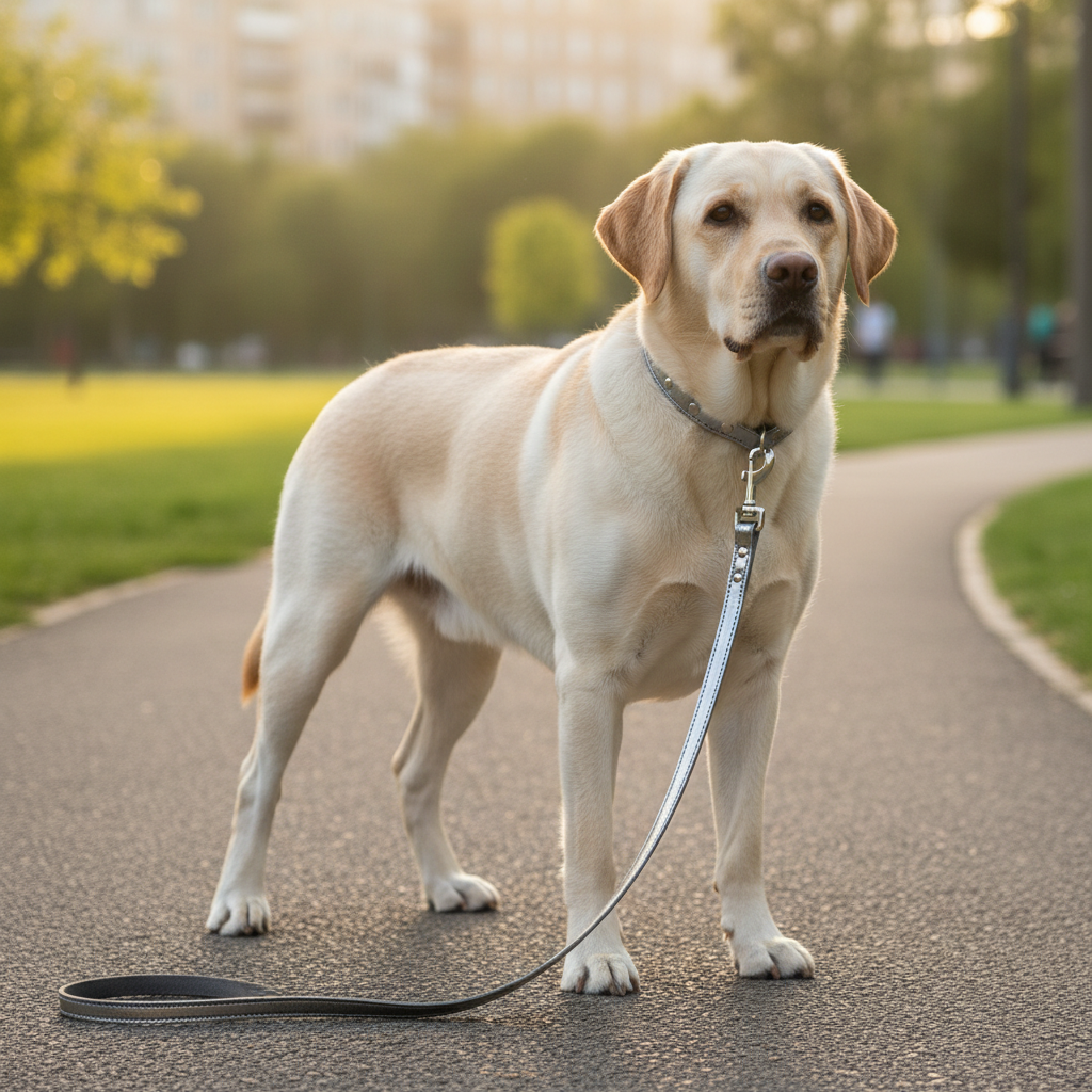 Jack and Vanilla hondenlijn voor honden, zilver, 100 cm