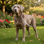 Jack and Vanilla hondenlijn voor honden, zilver, 100 cm