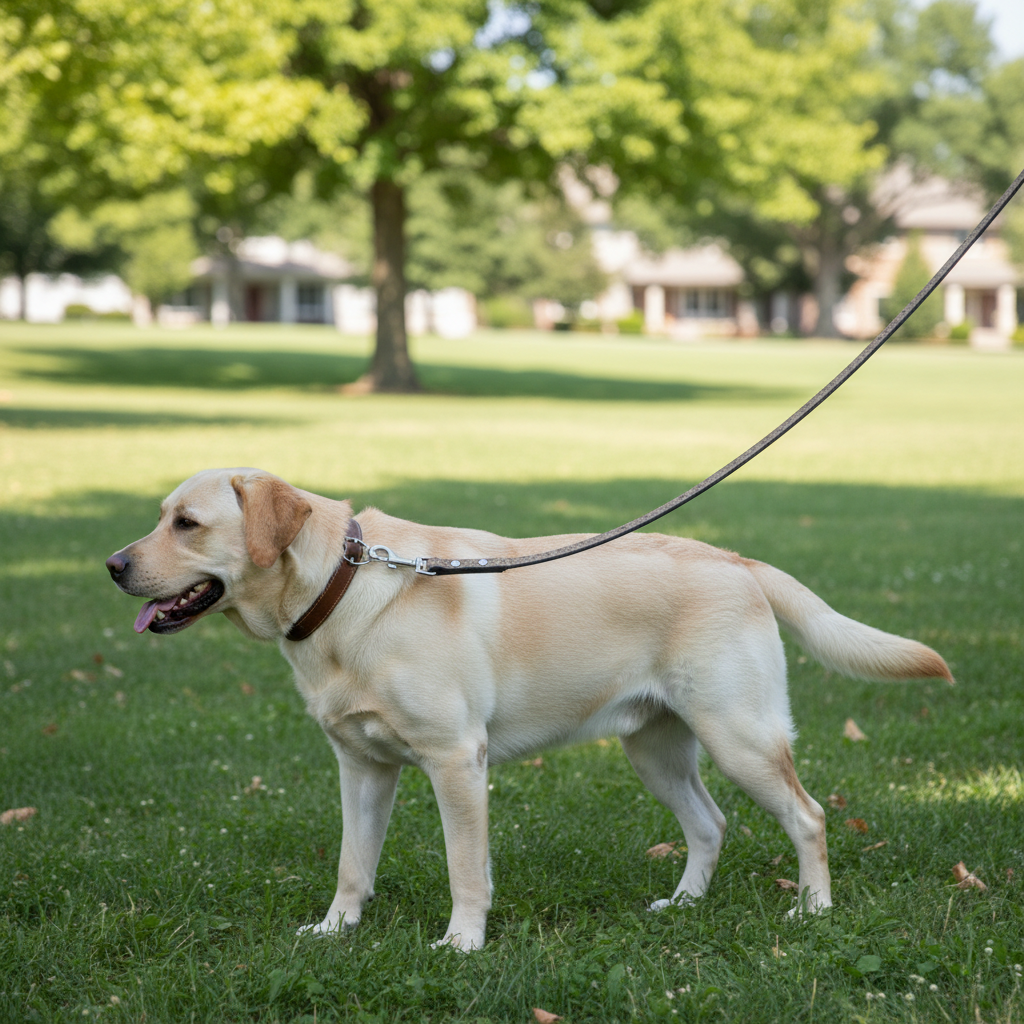 Jack and Vanilla hondenlijn voor honden, goud, 100 cm