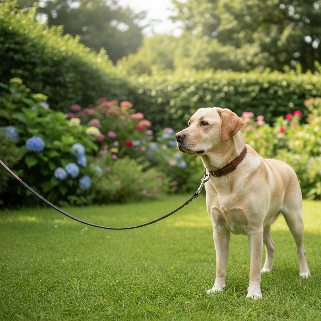 Jack and Vanilla hondenlijn voor honden, goud, 100 cm