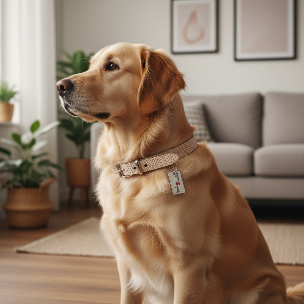 Jack and Vanilla halsband voor honden, roze, 25 cm