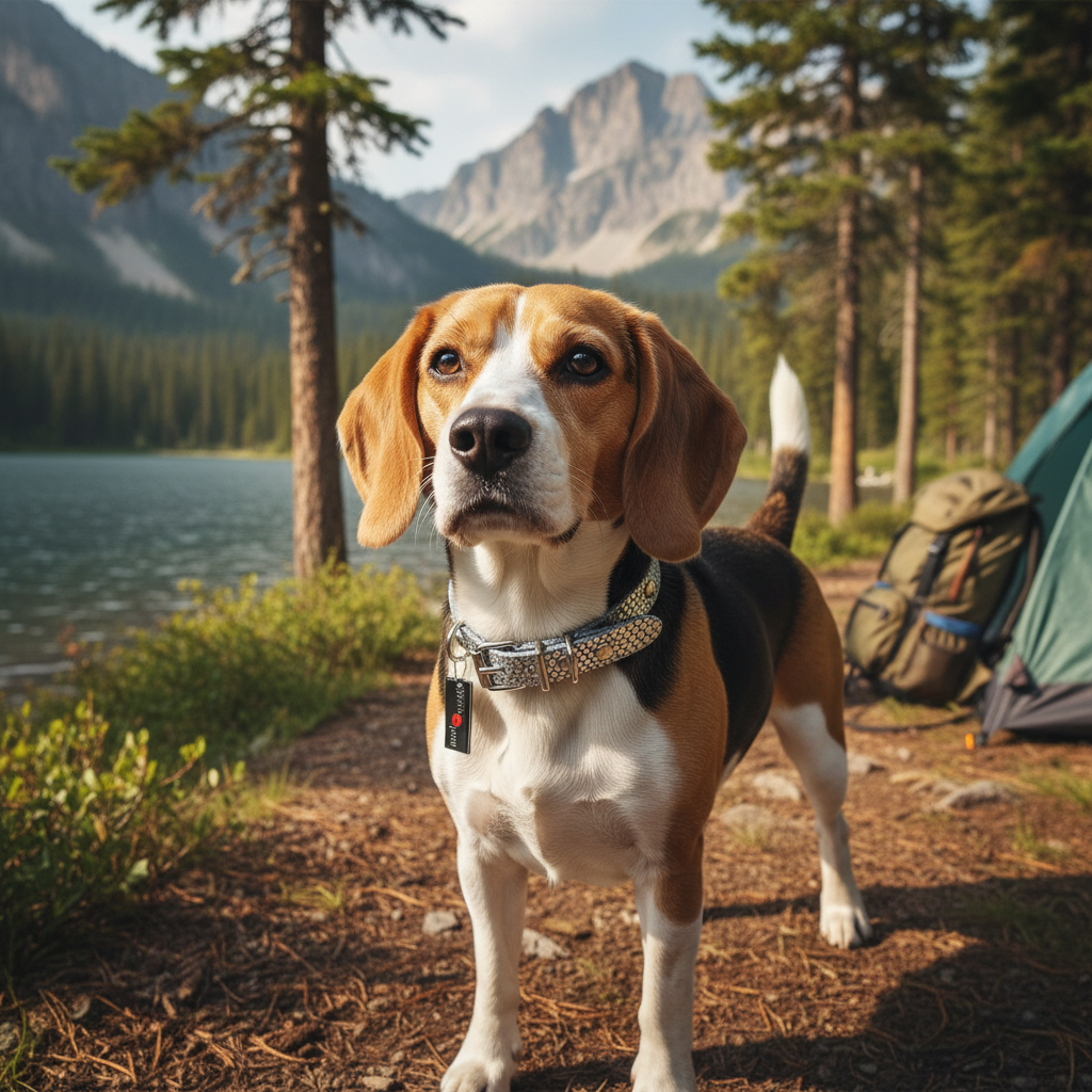 Jack and Vanilla halsband voor honden, zilver, 25 cm