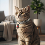 Jack and Vanilla halsband voor honden, zilver, 35 cm