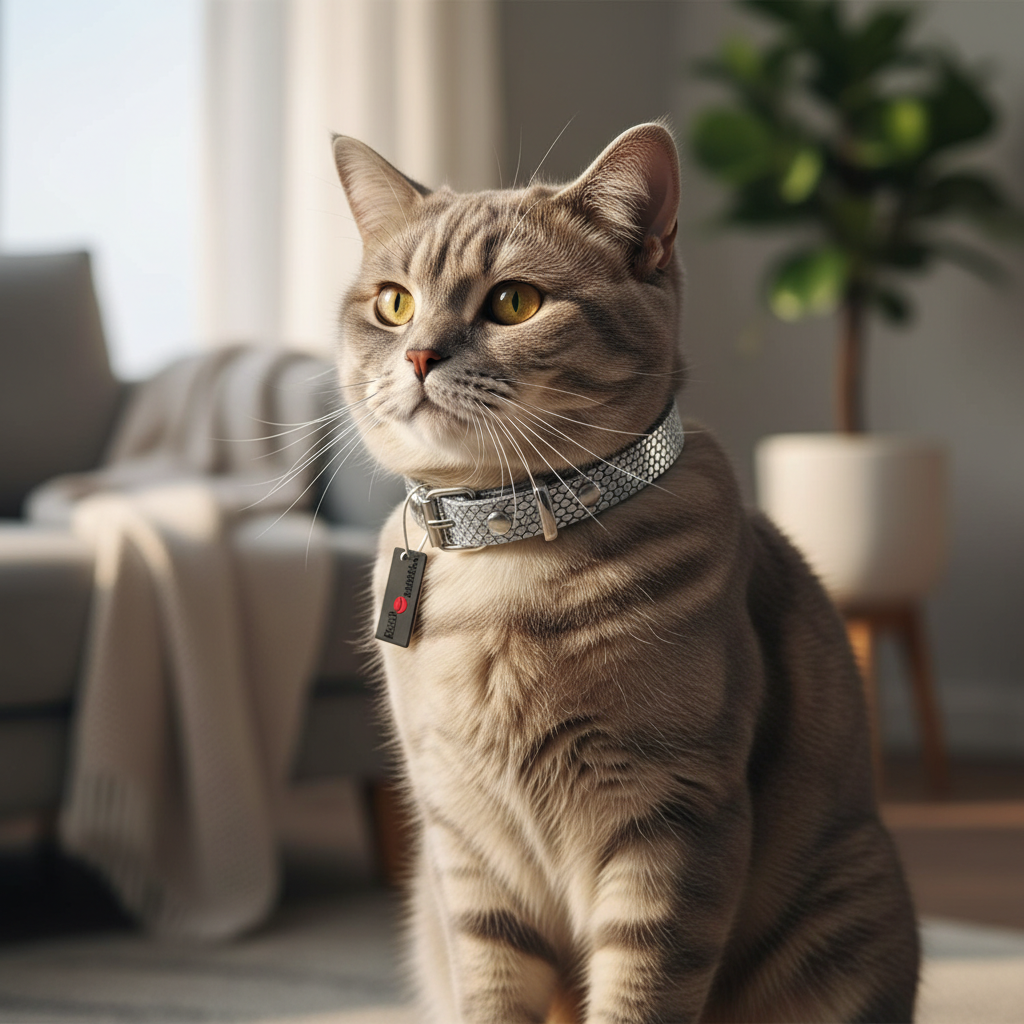 Jack and Vanilla halsband voor honden, zilver, 35 cm