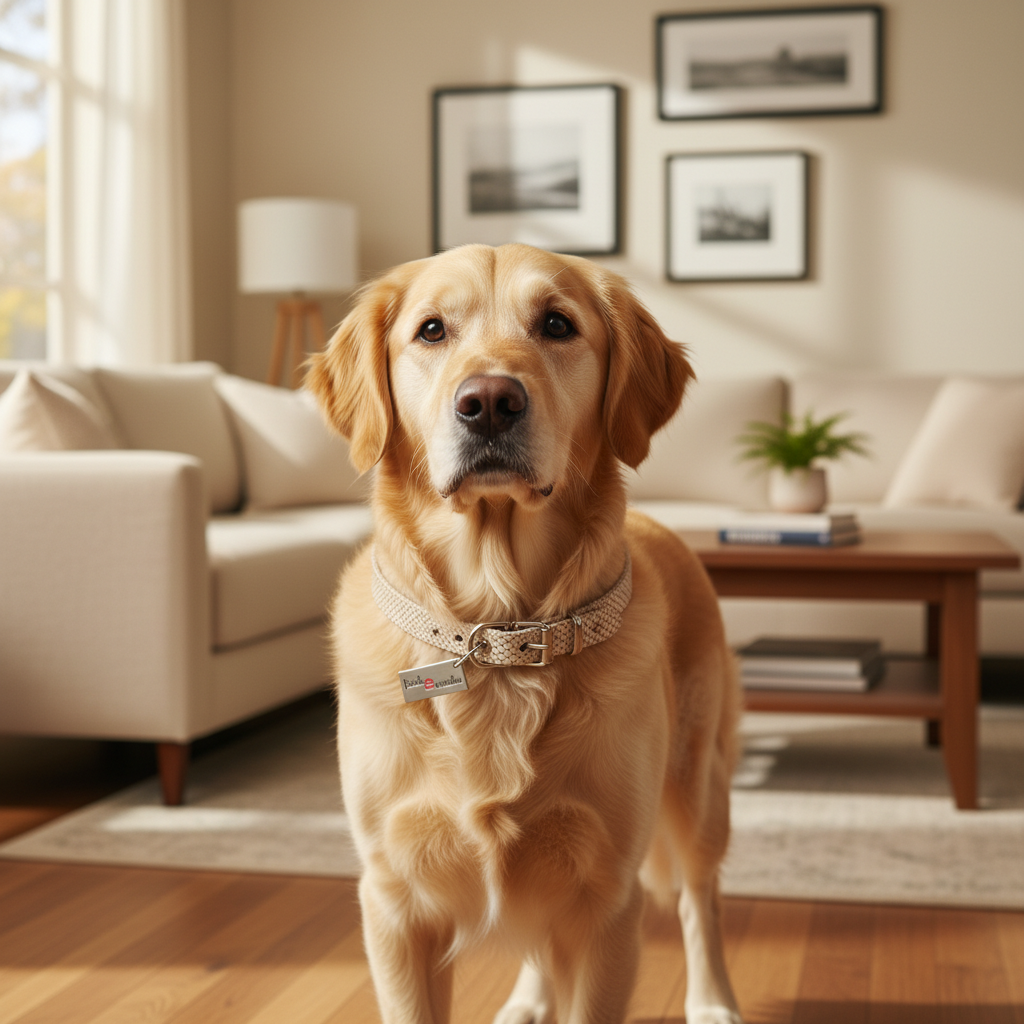 Jack and Vanilla halsband voor honden, roze, 45 cm