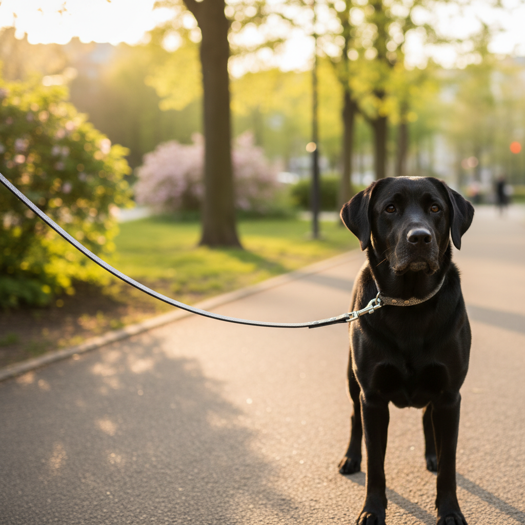 Jack and Vanilla hondenlijn voor honden, zilver, 100 cm