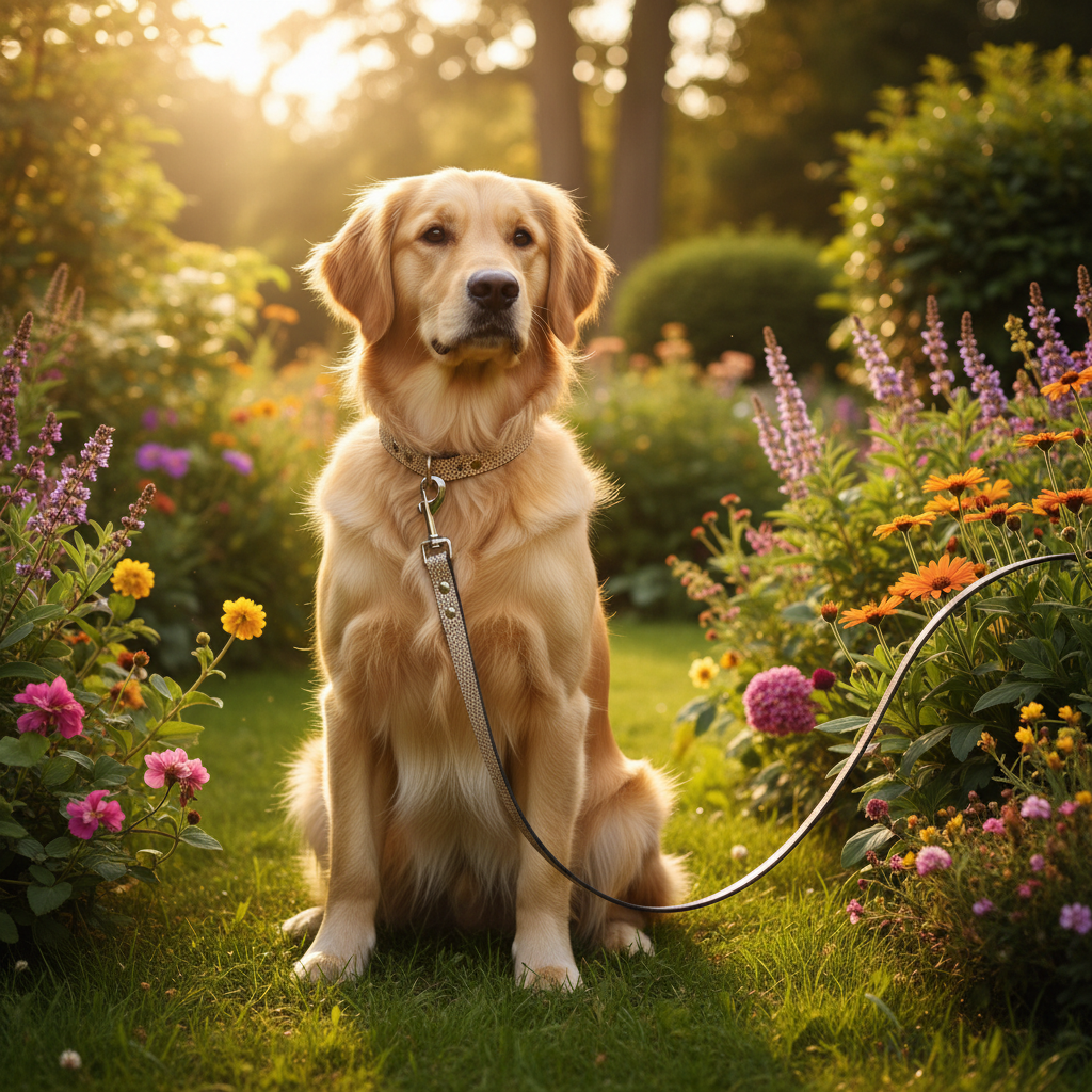 Jack and Vanilla hondenlijn voor honden, roze, 100 cm