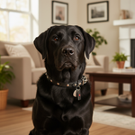 Jack and Vanilla halsband voor honden, zwart, 35 cm