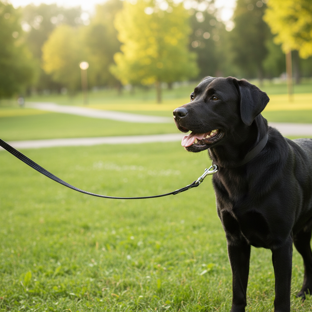 Jack and Vanilla hondenlijn voor honden, zwart, 100 cm