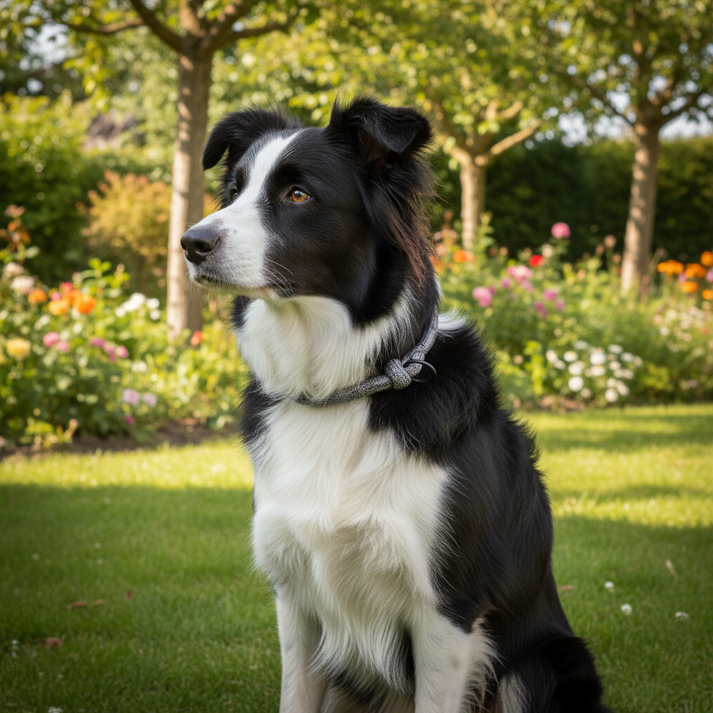 Jack and Vanilla halsband voor honden, grijs, 35 cm