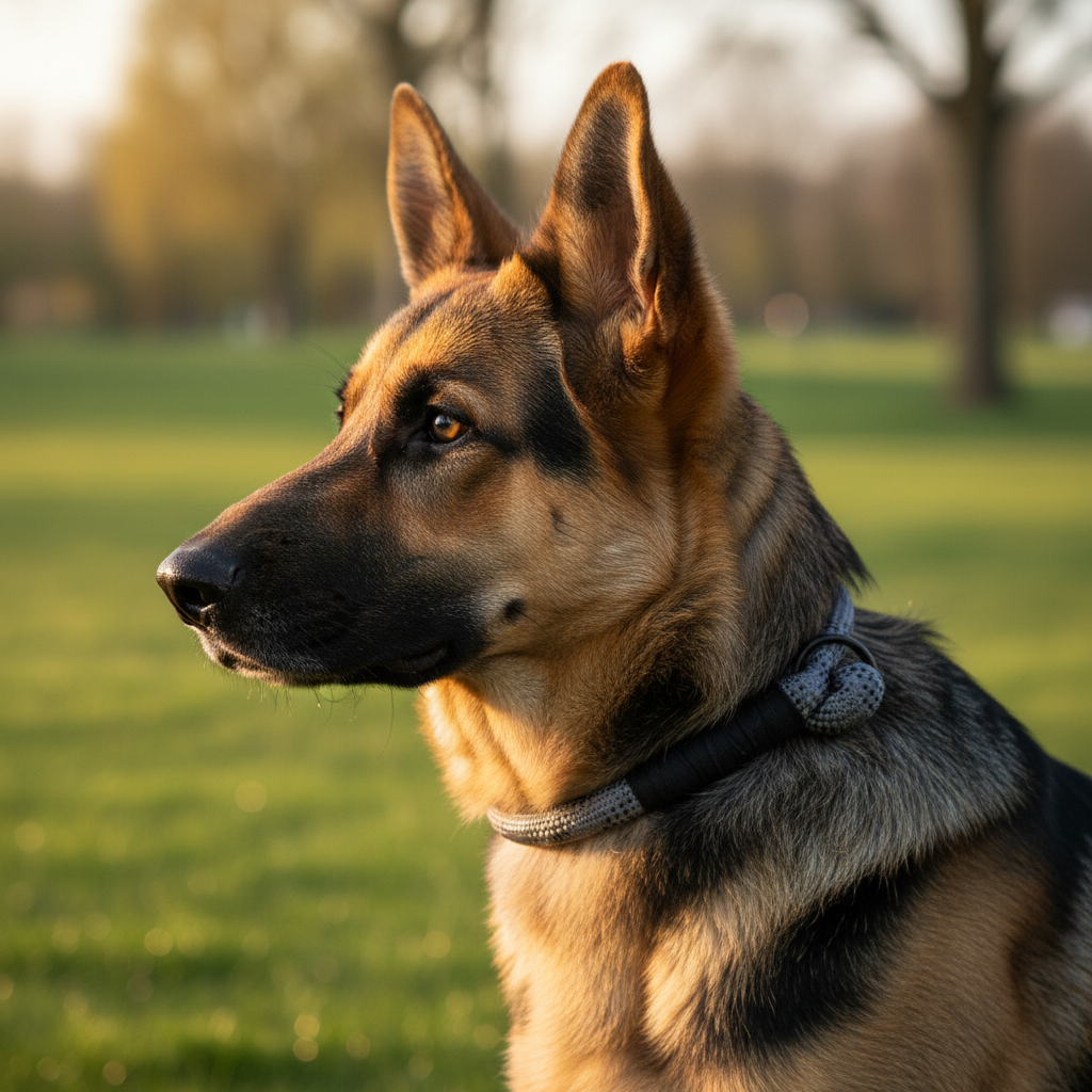 Jack and Vanilla halsband voor honden, grijs, 40 cm