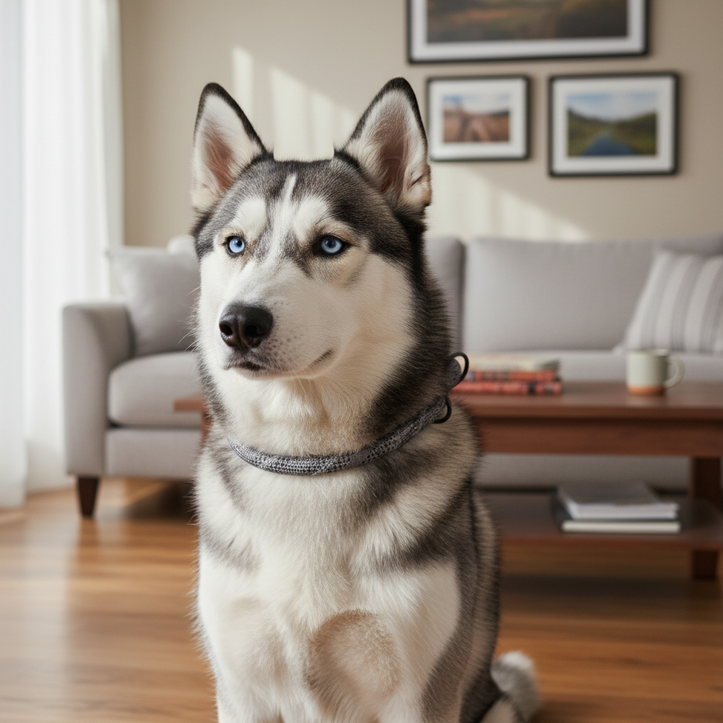 Jack and Vanilla halsband voor honden, grijs, 65 cm