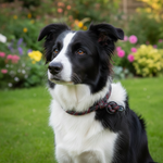 Jack and Vanilla halsband voor honden, zwart, 35 cm