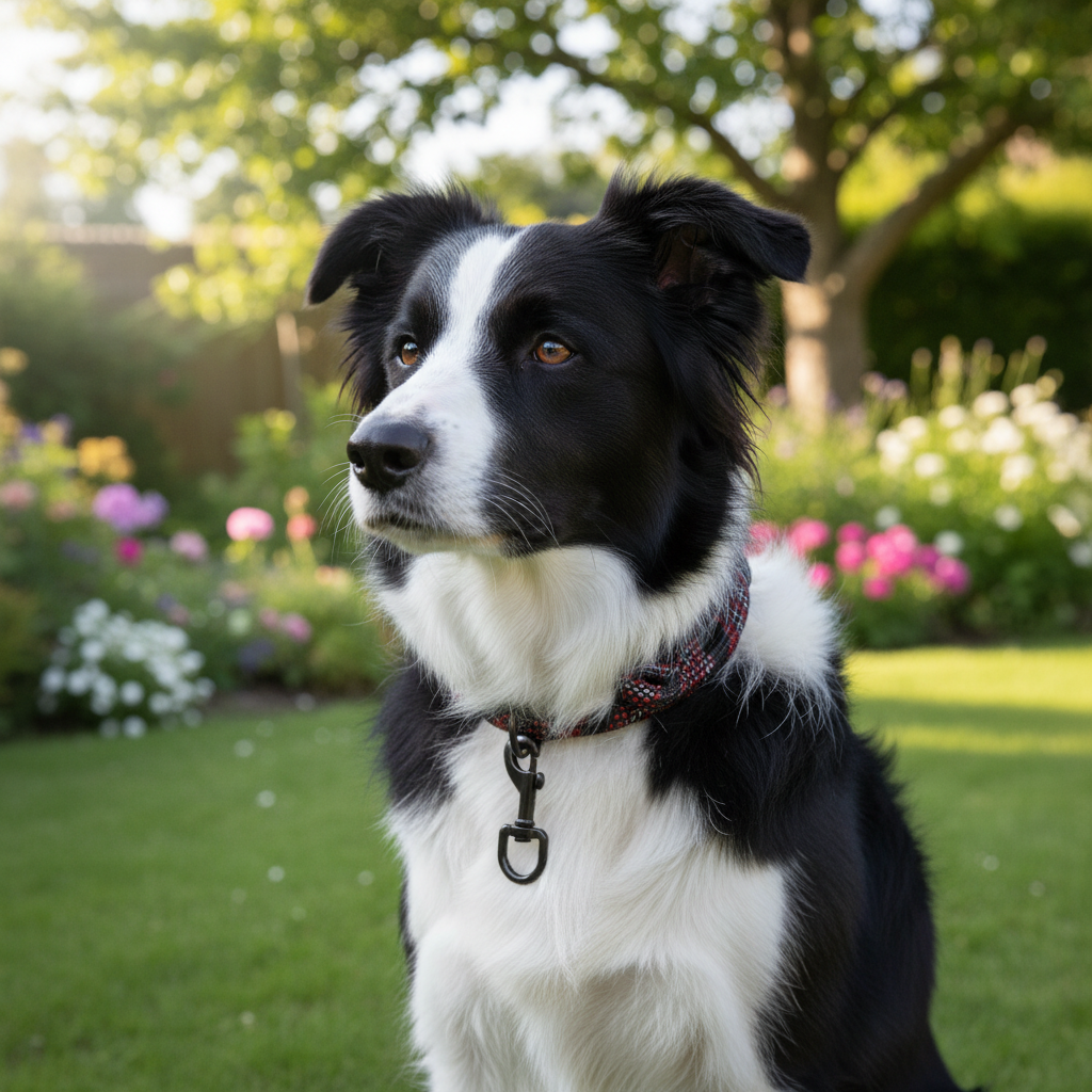 Jack and Vanilla halsband voor honden, zwart, 50 cm