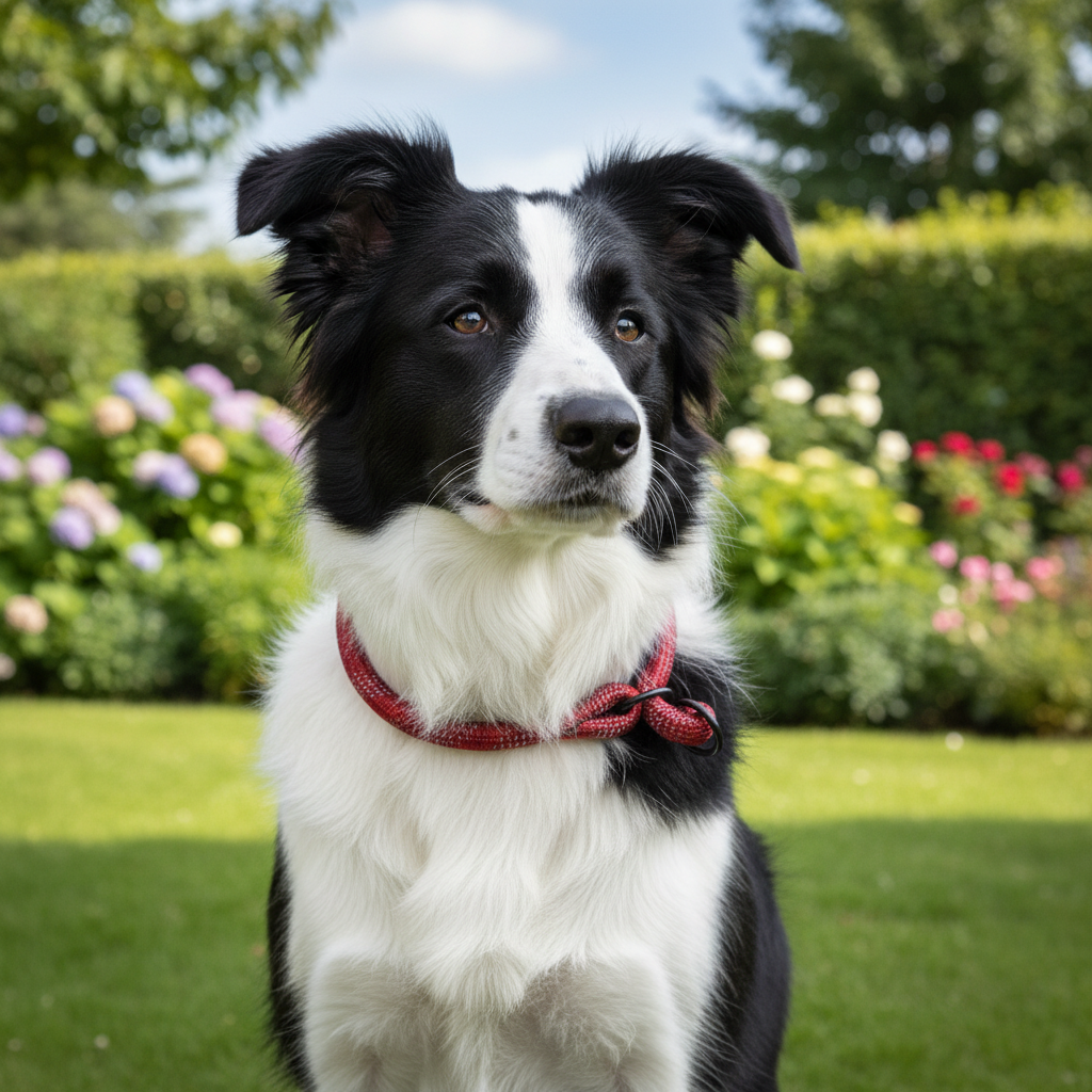 Jack and Vanilla halsband voor honden, rood, 35 cm