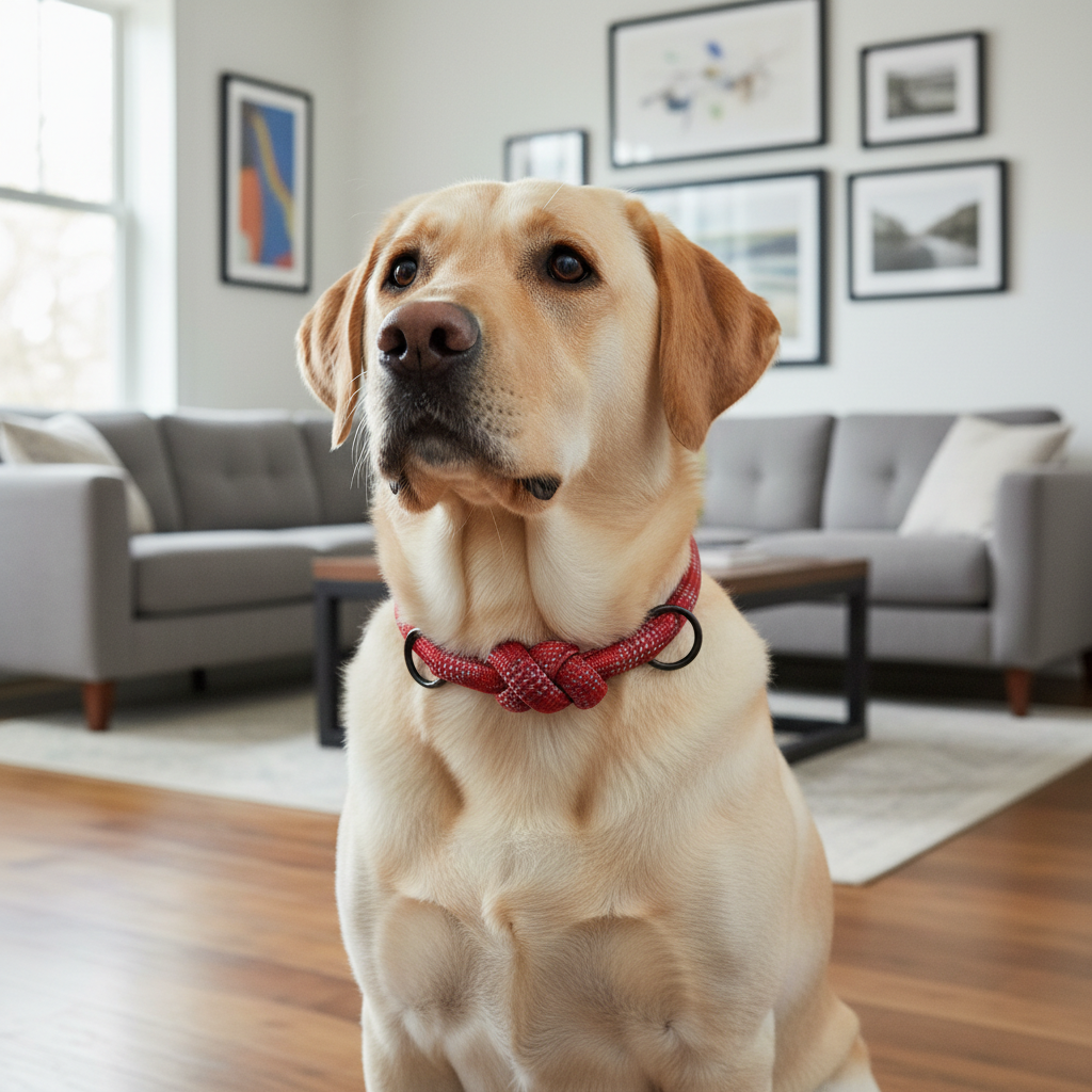 Jack and Vanilla halsband voor honden, rood, 40 cm