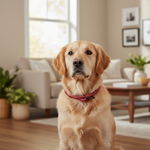 Jack and Vanilla halsband voor honden, rood, 50 cm
