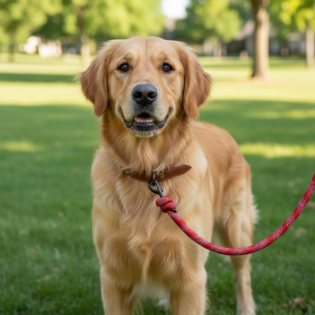 Jack and Vanilla halsband voor honden, rood, 65 cm