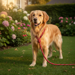 Jack and Vanilla halsband voor honden, rood, 65 cm