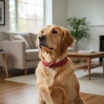 Jack and Vanilla halsband voor honden, rood, 65 cm