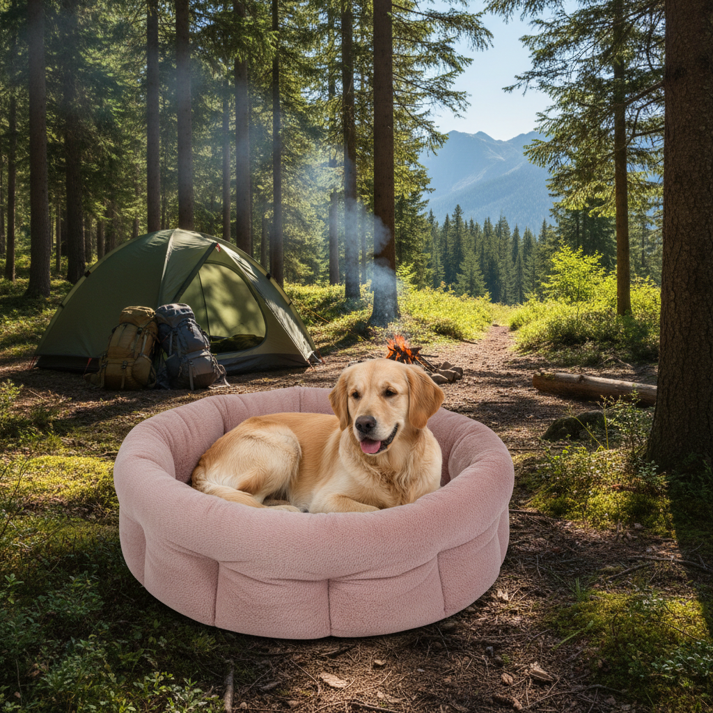 Jack and Vanilla mand voor honden, roze, 70 cm