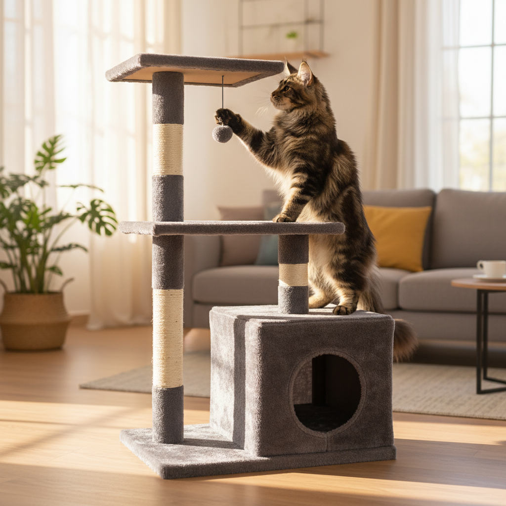 Jack and Vanilla krabpaal voor katten, grijs, 50 cm