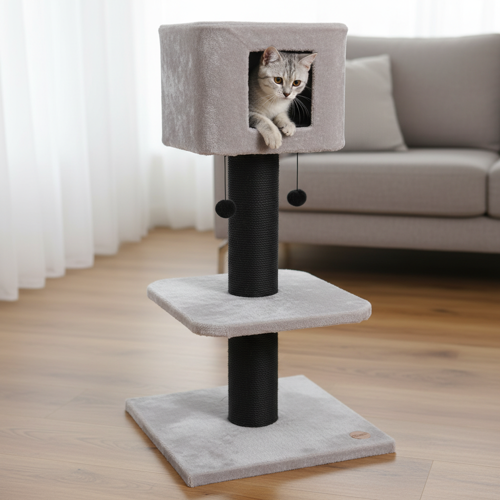 Jack and Vanilla krabpaal voor katten, zwart, 60 cm