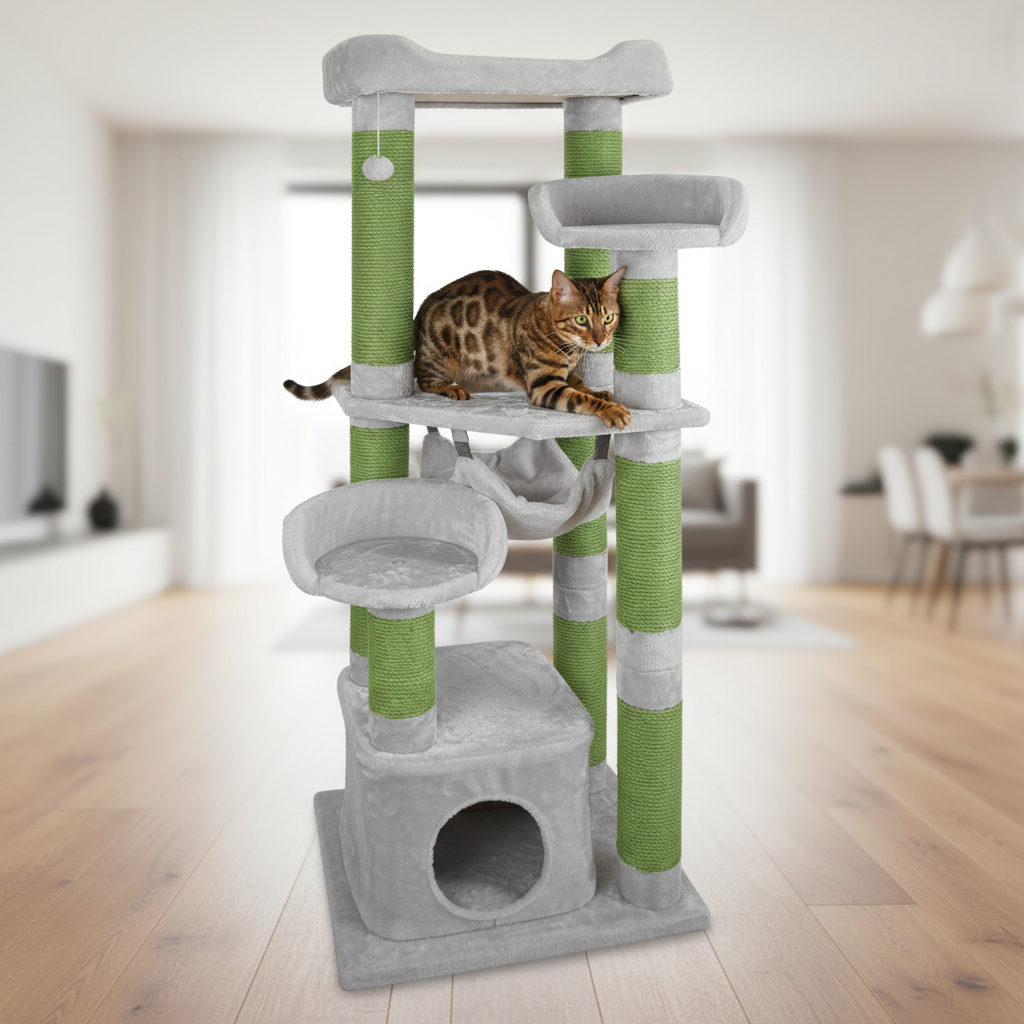 Jack and Vanilla krabpaal voor katten, grijs, 60 cm