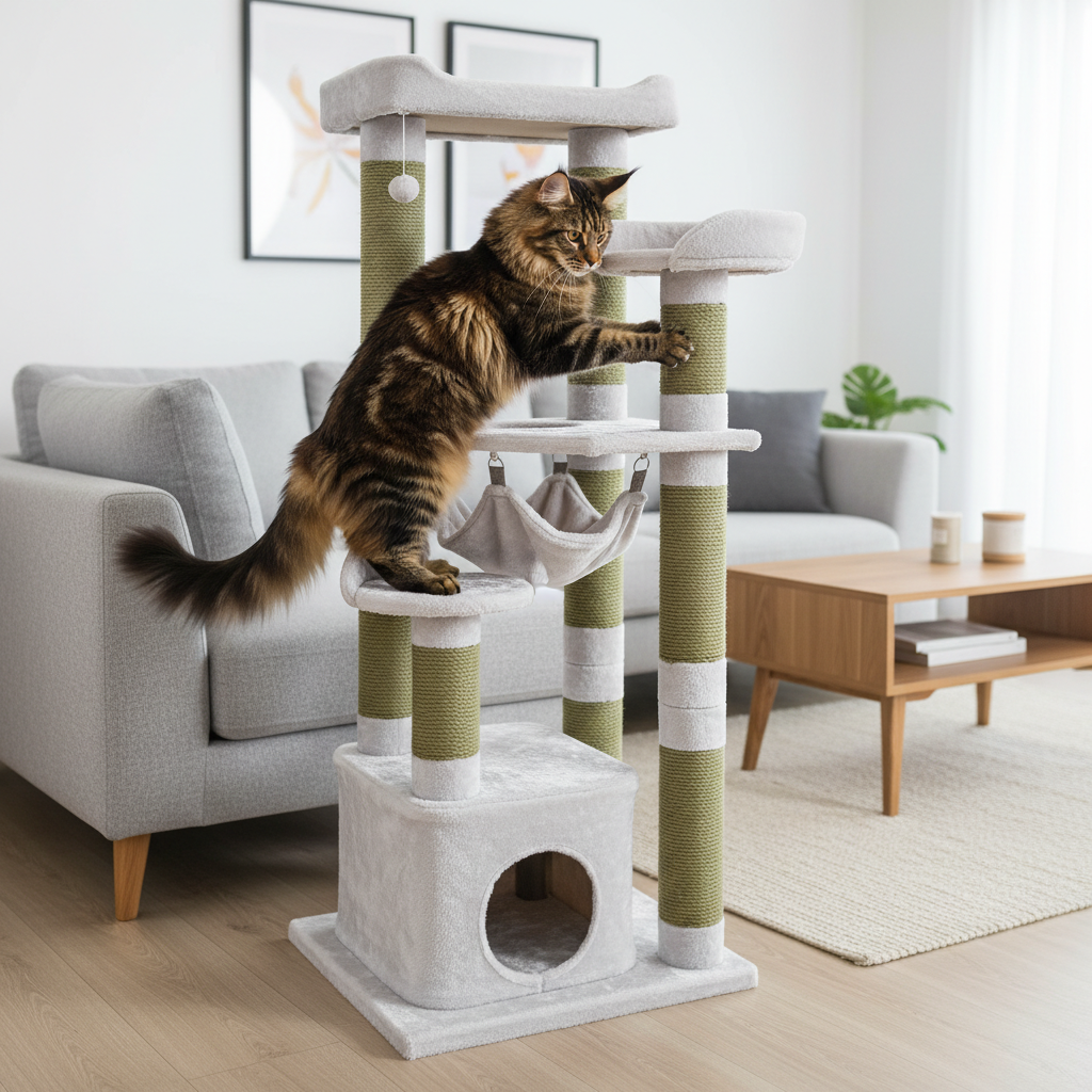 Jack and Vanilla krabpaal voor katten, grijs, 60 cm