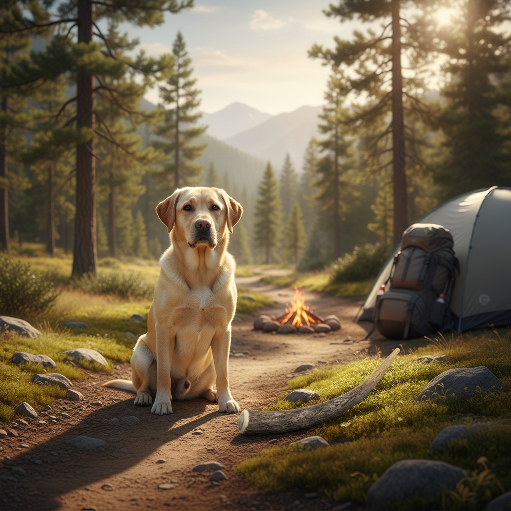 Jack and Vanilla hertengewei kauwsnack voor honden, bruin