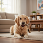 Jack and Vanilla hertengewei kauwsnack voor honden, bruin