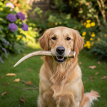 Jack and Vanilla hertengewei kauwsnack voor honden, bruin