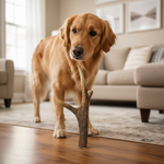 Jack and Vanilla hertengewei kauwsnack voor honden, bruin